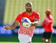 15 September 2023; Afusipa Taumoepeau during the Tonga rugby squad captain's run at the Stade de la Beaujoire in Nantes, France. Photo by Brendan Moran/Sportsfile