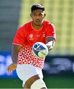 15 September 2023; Tanginoa Halaifonua during the Tonga rugby squad captain's run at the Stade de la Beaujoire in Nantes, France. Photo by Brendan Moran/Sportsfile