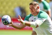 15 September 2023; Tadhg Furlong during the Ireland rugby squad captain's run at the Stade de la Beaujoire in Nantes, France. Photo by Brendan Moran/Sportsfile