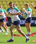15 September 2023; Mack Hansen during the Ireland rugby squad captain's run at the Stade de la Beaujoire in Nantes, France. Photo by Brendan Moran/Sportsfile