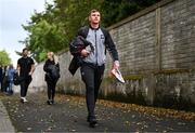15 September 2023; Dundalk goalkeeper Mark Byrne arrives before the Sports Direct Men’s FAI Cup quarter-final match between Galway United and Dundalk at Eamonn Deacy Park in Galway. Photo by Ben McShane/Sportsfile