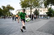 15 September 2023; Ireland supporter Robert Lewis Jnr, from Ballyfinn in Portlaoise, Laois, in Nantes, France ahead of Ireland's Rugby World Cup 2023 game against Tonga. Photo by Brendan Moran/Sportsfile