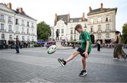 15 September 2023; Ireland supporter Scott Cooke, from Grange in Tipperary, in Nantes, France ahead of Ireland's Rugby World Cup 2023 game against Tonga. Photo by Brendan Moran/Sportsfile