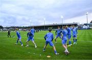 15 September 2023; Finn Harps players warm-up before the Sports Direct Men’s FAI Cup quarter-final match between Finn Harps and St Patrick's Athletic at Finn Park in Ballybofey, Donegal. Photo by Ramsey Cardy/Sportsfile