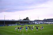 15 September 2023; St Patrick's Athletic players warm-up before the Sports Direct Men’s FAI Cup quarter-final match between Finn Harps and St Patrick's Athletic at Finn Park in Ballybofey, Donegal. Photo by Ramsey Cardy/Sportsfile