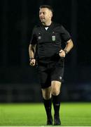 15 September 2023; Referee Declan Toland during the SSE Airtricity Men's First Division match between Waterford and Cobh Ramblers at RSC in Waterford. Photo by Michael P Ryan/Sportsfile