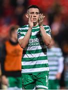 15 September 2023; Gary O'Neill of Shamrock Rovers after the SSE Airtricity Men's Premier Division match between Derry City and Shamrock Rovers at The Ryan McBride Brandywell Stadium in Derry. Photo by Stephen McCarthy/Sportsfile