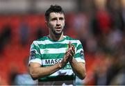 15 September 2023; Neil Farrugia of Shamrock Rovers after the SSE Airtricity Men's Premier Division match between Derry City and Shamrock Rovers at The Ryan McBride Brandywell Stadium in Derry. Photo by Stephen McCarthy/Sportsfile