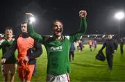 15 September 2023; Ben Worman of Cork City celebrates after his side's victory in the Sports Direct Men’s FAI Cup quarter final match between Cork City and Wexford at Turner's Cross in Cork. Photo by Eóin Noonan/Sportsfile