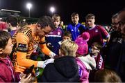 15 September 2023; Galway United goalkeeper Brendan Clarke signs autographs for supporters after the Sports Direct Men’s FAI Cup quarter-final match between Galway United and Dundalk at Eamonn Deacy Park in Galway. Photo by Ben McShane/Sportsfile
