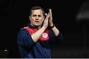 15 September 2023; St Patrick's Athletic manager Jon Daly after the Sports Direct Men’s FAI Cup quarter-final match between Finn Harps and St Patrick's Athletic at Finn Park in Ballybofey, Donegal. Photo by Ramsey Cardy/Sportsfile