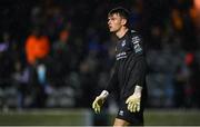 15 September 2023; Drogheda United goalkeeper Andrew Wogan during the Sports Direct Men’s FAI Cup quarter-final match between Drogheda United and Bohemians at Weavers Park in Drogheda, Louth. Photo by Seb Daly/Sportsfile