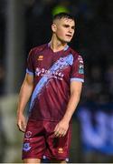 15 September 2023; Evan Weir of Drogheda United during the Sports Direct Men’s FAI Cup quarter-final match between Drogheda United and Bohemians at Weavers Park in Drogheda, Louth. Photo by Seb Daly/Sportsfile