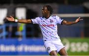 15 September 2023; Jonathan Afolabi of Bohemians during the Sports Direct Men’s FAI Cup quarter-final match between Drogheda United and Bohemians at Weavers Park in Drogheda, Louth. Photo by Seb Daly/Sportsfile