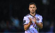 15 September 2023; John O’Sullivan of Bohemians after his side's victory in the Sports Direct Men’s FAI Cup quarter-final match between Drogheda United and Bohemians at Weavers Park in Drogheda, Louth. Photo by Seb Daly/Sportsfile