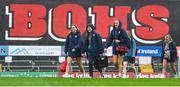 16 September 2023; Sligo Rovers players arrive before the Sports Direct Women's FAI Cup quarter-final match between Bohemians and Sligo Rovers at Dalymount Park in Dublin. Photo by Seb Daly/Sportsfile