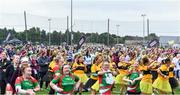 16 September 2023; Players during the warm-up before the 2023 LGFA/Sports Direct Gaelic4Mothers&Others National Blitz Day at Naomh Mearnóg GAA club in Portmarnock, Dublin. Photo by Piaras Ó Mídheach/Sportsfile