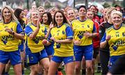 16 September 2023; Players during the warm-up before the 2023 LGFA/Sports Direct Gaelic4Mothers&Others National Blitz Day at Naomh Mearnóg GAA club in Portmarnock, Dublin. Photo by Piaras Ó Mídheach/Sportsfile