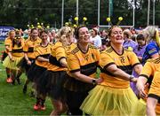 16 September 2023; Players during the warm-up before the 2023 LGFA/Sports Direct Gaelic4Mothers&Others National Blitz Day at Naomh Mearnóg GAA club in Portmarnock, Dublin. Photo by Piaras Ó Mídheach/Sportsfile