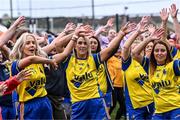 16 September 2023; Players during the warm-up before the 2023 LGFA/Sports Direct Gaelic4Mothers&Others National Blitz Day at Naomh Mearnóg GAA club in Portmarnock, Dublin. Photo by Piaras Ó Mídheach/Sportsfile