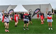 16 September 2023; The silent disco during the 2023 LGFA/Sports Direct Gaelic4Mothers&Others National Blitz Day at Naomh Mearnóg GAA club in Portmarnock, Dublin. Photo by Piaras Ó Mídheach/Sportsfile