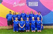 16 September 2023; The Melvin Gaels team from Leitrim during the 2023 LGFA/Sports Direct Gaelic4Mothers&Others National Blitz Day at Naomh Mearnóg GAA club in Portmarnock, Dublin. Photo by Piaras Ó Mídheach/Sportsfile