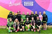 16 September 2023; The Glenswilly team from Donegal during the 2023 LGFA/Sports Direct Gaelic4Mothers&Others National Blitz Day at Naomh Mearnóg GAA club in Portmarnock, Dublin. Photo by Piaras Ó Mídheach/Sportsfile