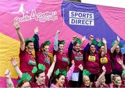 16 September 2023; The Kilbeggan Shamrocks team from Westmeath during the 2023 LGFA/Sports Direct Gaelic4Mothers&Others National Blitz Day at Naomh Mearnóg GAA club in Portmarnock, Dublin. Photo by Piaras Ó Mídheach/Sportsfile