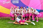 16 September 2023; The St Maur's team from Dublin during the 2023 LGFA/Sports Direct Gaelic4Mothers&Others National Blitz Day at Naomh Mearnóg GAA club in Portmarnock, Dublin. Photo by Piaras Ó Mídheach/Sportsfile