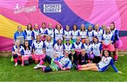 16 September 2023; The Armagh Harps team during the 2023 LGFA/Sports Direct Gaelic4Mothers&Others National Blitz Day at Naomh Mearnóg GAA club in Portmarnock, Dublin. Photo by Piaras Ó Mídheach/Sportsfile