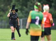 16 September 2023; Referee Gráinne Sands during the 2023 LGFA/Sports Direct Gaelic4Mothers&Others National Blitz Day at Naomh Mearnóg GAA club in Portmarnock, Dublin. Photo by Piaras Ó Mídheach/Sportsfile