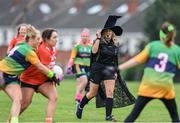 16 September 2023; Referee Gráinne Sands during the 2023 LGFA/Sports Direct Gaelic4Mothers&Others National Blitz Day at Naomh Mearnóg GAA club in Portmarnock, Dublin. Photo by Piaras Ó Mídheach/Sportsfile