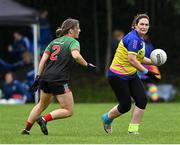 16 September 2023; Action from Naomh Padraig in Antrim and Slaughtmanus from Derry during the 2023 LGFA/Sports Direct Gaelic4Mothers&Others National Blitz Day at Naomh Mearnóg GAA club in Portmarnock, Dublin. Photo by Piaras Ó Mídheach/Sportsfile