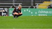 16 September 2023; Ciara Maher of Bohemians after her side's defeat in the Sports Direct Women's FAI Cup quarter-final match between Bohemians and Sligo Rovers at Dalymount Park in Dublin. Photo by Seb Daly/Sportsfile