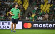 16 September 2023; Ireland head coach Andy Farrell before the 2023 Rugby World Cup Pool B match between Ireland and Tonga at Stade de la Beaujoire in Nantes, France. Photo by Brendan Moran/Sportsfile
