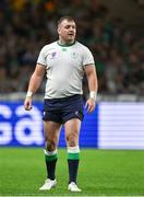 16 September 2023; Dave Kilcoyne of Ireland during the 2023 Rugby World Cup Pool B match between Ireland and Tonga at Stade de la Beaujoire in Nantes, France. Photo by Brendan Moran/Sportsfile