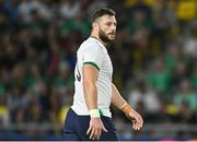 16 September 2023; Robbie Henshaw of Ireland during the 2023 Rugby World Cup Pool B match between Ireland and Tonga at Stade de la Beaujoire in Nantes, France. Photo by Brendan Moran/Sportsfile