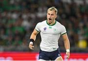 16 September 2023; Craig Casey of Ireland during the 2023 Rugby World Cup Pool B match between Ireland and Tonga at Stade de la Beaujoire in Nantes, France. Photo by Brendan Moran/Sportsfile
