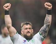 16 September 2023; Andrew Porter of Ireland after his side's victory in the 2023 Rugby World Cup Pool B match between Ireland and Tonga at Stade de la Beaujoire in Nantes, France. Photo by Brendan Moran/Sportsfile