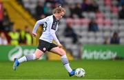 16 September 2023; Keeva Flynn of Sligo Rovers during the Sports Direct Women's FAI Cup quarter-final match between Bohemians and Sligo Rovers at Dalymount Park in Dublin. Photo by Seb Daly/Sportsfile
