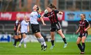 16 September 2023; Emma Hansberry of Sligo Rovers and Rachel Doyle of Bohemians during the Sports Direct Women's FAI Cup quarter-final match between Bohemians and Sligo Rovers at Dalymount Park in Dublin. Photo by Seb Daly/Sportsfile