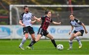 16 September 2023; Kira Bates Crosbie of Bohemians in action against Lauren Boles of Sligo Rovers, left, during the Sports Direct Women's FAI Cup quarter-final match between Bohemians and Sligo Rovers at Dalymount Park in Dublin. Photo by Seb Daly/Sportsfile