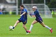 16 September 2023; Action between Man O'War from Dublin and St Brigid's from Leitrim during the 2023 LGFA/Sports Direct Gaelic4Mothers&Others National Blitz Day at Naomh Mearnóg GAA club in Portmarnock, Dublin. Photo by Piaras Ó Mídheach/Sportsfile