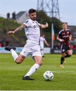 4 August 2023; Adam Foley of Drogheda United during the SSE Airtricity Men's Premier Division match between Bohemians and Drogheda United at Dalymount Park in Dublin. Photo by John Sheridan/Sportsfile
