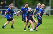 16 September 2023; Action from St Brigid's of Leitrim in action against Man O'War of Dublin during the 2023 LGFA/Sports Direct Gaelic4Mothers&Others National Blitz Day at Naomh Mearnóg GAA club in Portmarnock, Dublin. Photo by Piaras Ó Mídheach/Sportsfile