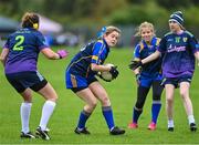 16 September 2023; Action from St Brigid's of Leitrim in action against Man O'War of Dublin during the 2023 LGFA/Sports Direct Gaelic4Mothers&Others National Blitz Day at Naomh Mearnóg GAA club in Portmarnock, Dublin. Photo by Piaras Ó Mídheach/Sportsfile