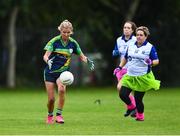 16 September 2023; Action from Attical of Down and Armagh Harps during the 2023 LGFA/Sports Direct Gaelic4Mothers&Others National Blitz Day at Naomh Mearnóg GAA club in Portmarnock, Dublin. Photo by Piaras Ó Mídheach/Sportsfile