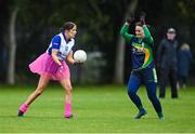 16 September 2023; Action from Armagh Harps against Attical of Down during the 2023 LGFA/Sports Direct Gaelic4Mothers&Others National Blitz Day at Naomh Mearnóg GAA club in Portmarnock, Dublin. Photo by Piaras Ó Mídheach/Sportsfile