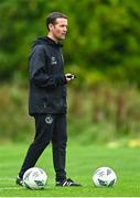 17 September 2023; Shamrock Rovers manager Collie O'Neill before the Sports Direct Women's FAI Cup quarter-final match between Cork City and Shamrock Rovers at Bishopstown Stadium in Cork. Photo by Eóin Noonan/Sportsfile