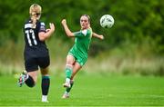 17 September 2023; Ellie O'Brien of Cork City in action during the Sports Direct Women's FAI Cup quarter-final match between Cork City and Shamrock Rovers at Bishopstown Stadium in Cork. Photo by Eóin Noonan/Sportsfile